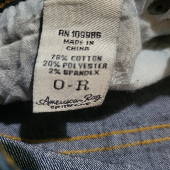 American Rag Women's Blue Denim Shorts Size 0 Reg - Picture 6 of 7